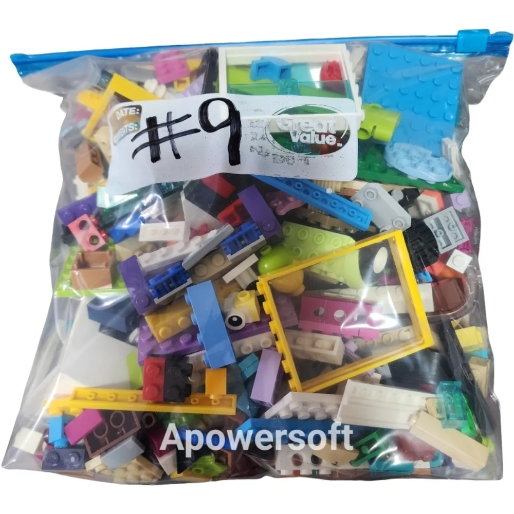 Lego Misc Lot Assorted One Gallon Zip Bag #9
